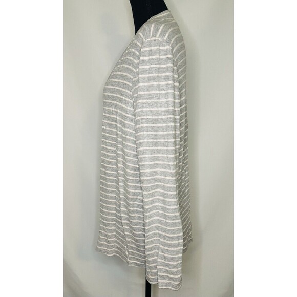 Mix by 41 Hawthorn Cardigan Gray Striped Open Front Long Sleeve Women's XXL NEW - Picture 2 of 7